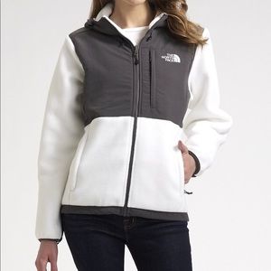 The North Face Denali Fleece Grey and White Jacket